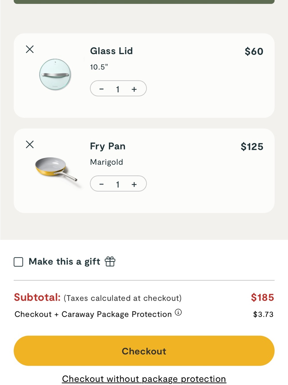 Caraway Yellow Nonstick Ceramic Frying Pan with Lid - Picture 15 of 16